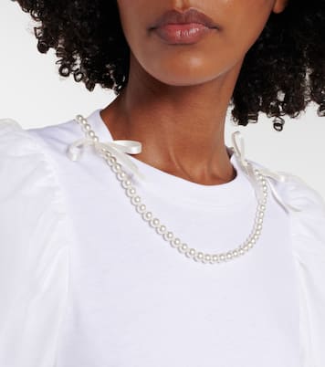 Puff-sleeve cotton jersey T-shirt | Simone Rocha