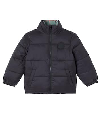 Giacca imbottita reversibile a quadri | Stella McCartney Kids