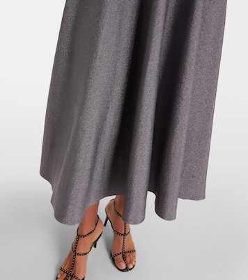 Melina halterneck lamé maxi dress | Khaite