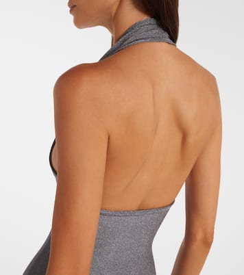 Melina halterneck lamé maxi dress | Khaite