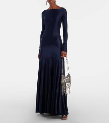 Paneled jersey maxi dress | Rabanne