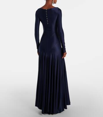 Paneled jersey maxi dress | Rabanne