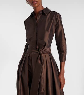 Julip belted taffetta gown | Simkhai