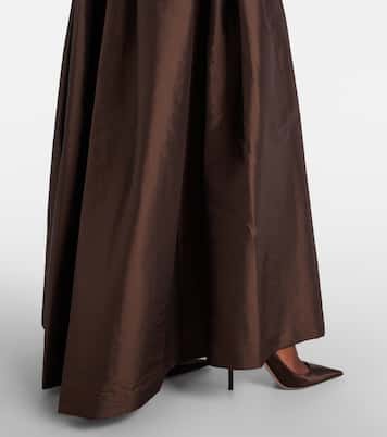 Julip belted taffetta gown | Simkhai