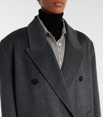 Gaia double-breasted wool-blend coat | The Frankie Shop