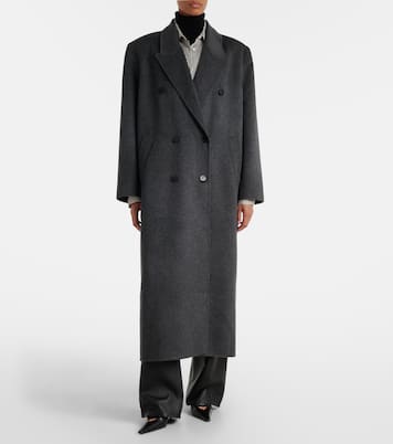 Gaia double-breasted wool-blend coat | The Frankie Shop