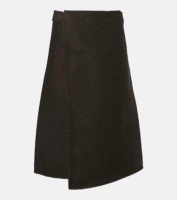 Falda  envolvente Bodhi de bouclé de sarga  | Proenza Schouler