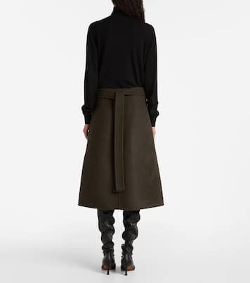 Falda  envolvente Bodhi de bouclé de sarga  | Proenza Schouler