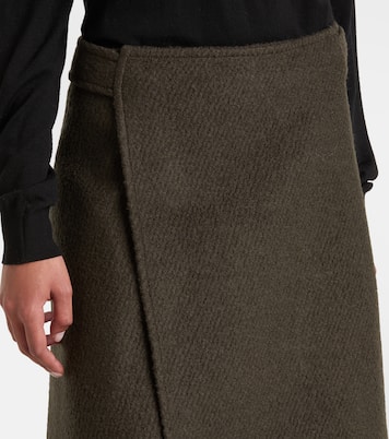 Falda  envolvente Bodhi de bouclé de sarga  | Proenza Schouler