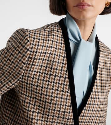 Houndstooth virgin wool jacket | Valentino