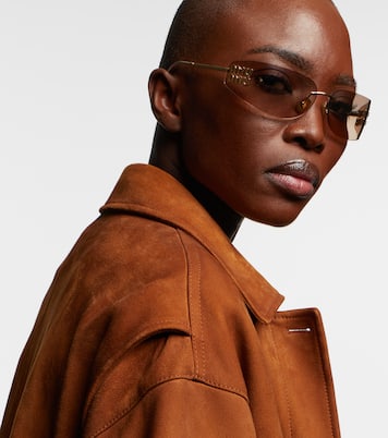 Logo oval sunglasses | Miu Miu
