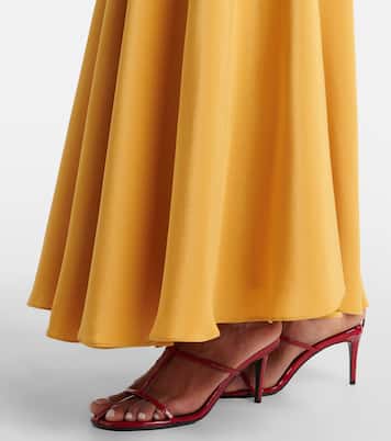 Floral-appliqué silk crêpe gown | Rodarte