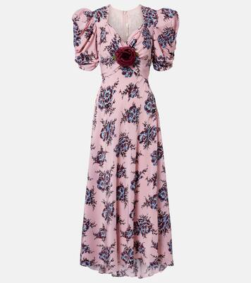 Floral-appliqué silk gown | Rodarte