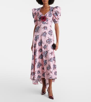 Floral-appliqué silk gown | Rodarte