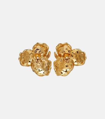 Blossom crystal-embellished earrings | Oscar de la Renta