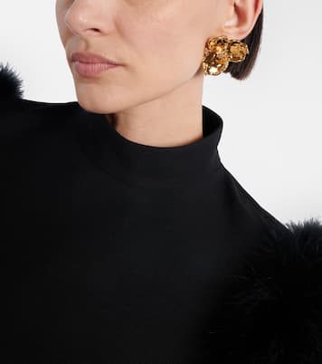 Blossom crystal-embellished earrings | Oscar de la Renta