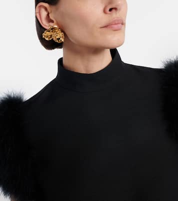 Blossom crystal-embellished earrings | Oscar de la Renta