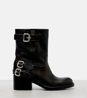 Dakota 60 leather biker boots | Chloé
