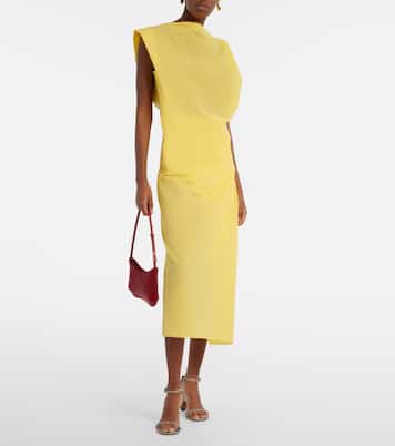 Drap cotton-blend poplin midi dress | Jacquemus