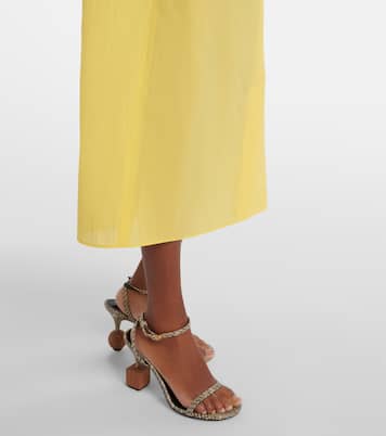 Drap cotton-blend poplin midi dress | Jacquemus