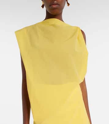 Drap cotton-blend poplin midi dress | Jacquemus