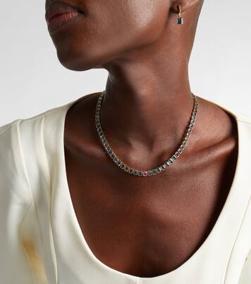 18kt gold (750/1000) necklace with sapphire and topaz | Bucherer Fine Jewellery