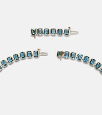 18kt gold (750/1000) necklace with sapphire and topaz | Bucherer Fine Jewellery