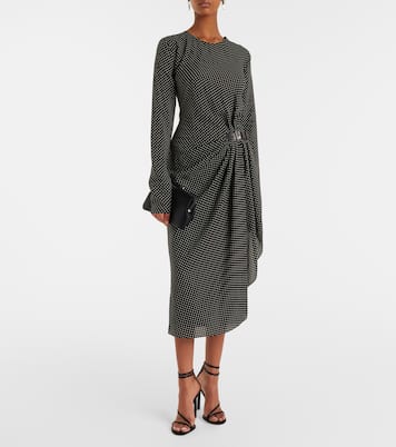 Vestido midi de seda con lunares | Tom Ford