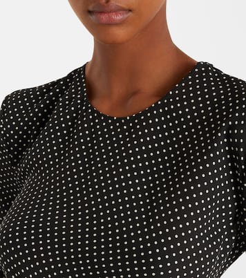 Vestido midi de seda con lunares | Tom Ford