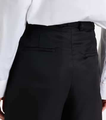 Marfa pleated twill Bermuda shorts | The Frankie Shop