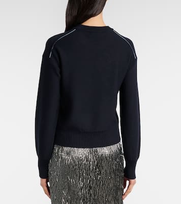 Pullover aus Wolle und Baumwolle | Erdem