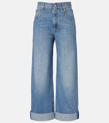 Logo wide-leg jeans | Brunello Cucinelli
