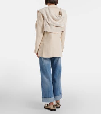 Logo wide-leg jeans | Brunello Cucinelli