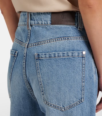 Logo wide-leg jeans | Brunello Cucinelli