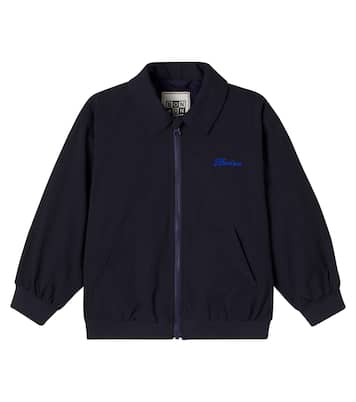 Logo embroidered blouson jacket | Bonton