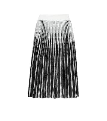 Falda midi de punto de rayas | Simkhai