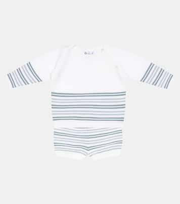 Baby Tiny striped cotton shorts | Loro Piana Kids