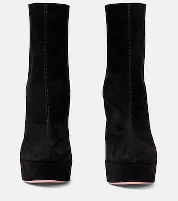 Ankle Boots Saint Honoré 120 aus Veloursleder | Aquazzura