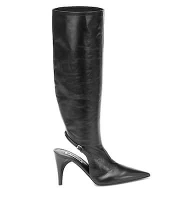 Botas altas de piel con aberturas | Jil Sander