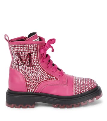 Verzierte Stiefel aus Leder | Monnalisa