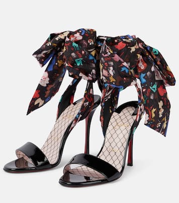 Sandales Fetish du Desert 100 en cuir verni | Christian Louboutin