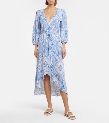 Taylor printed wrap midi dress | Melissa Odabash