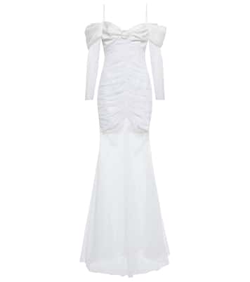 Robe aus Satin und Spitze | Rasario
