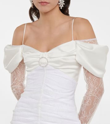 Robe aus Satin und Spitze | Rasario