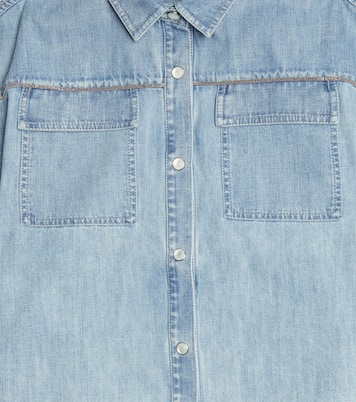 Camicia di jeans con decorazione | Brunello Cucinelli Kids