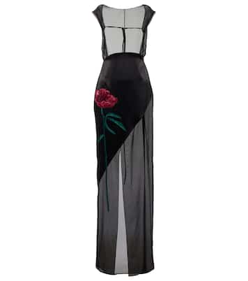 Besticktes Maxikleid aus Seide | Peter Do