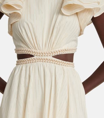 Robe longue Anneke rayée en coton | Zimmermann