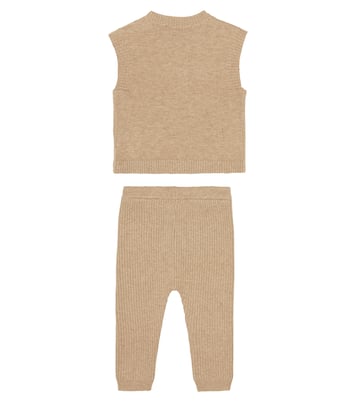 Baby Basilio wool-blend top and pants set | Bonpoint
