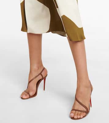 Nudes Rosalie leather sandals | Christian Louboutin