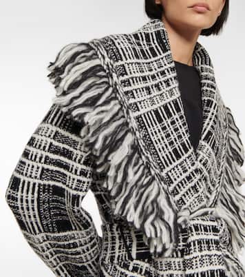 Checked Comfort wool-blend cardigan | Dorothee Schumacher